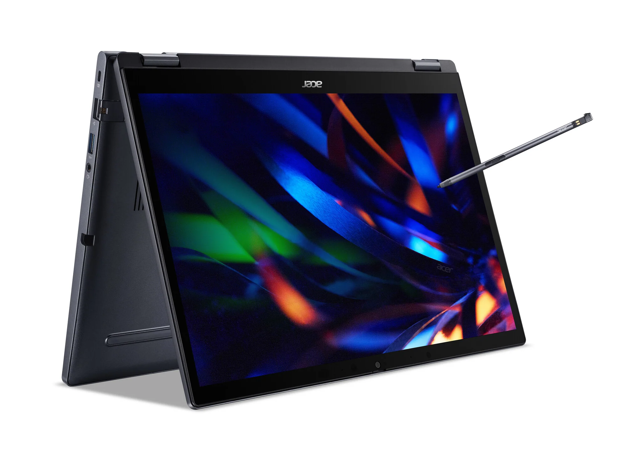 Acer TravelMate Spin P4 - Hybrid (2-in-1) - 35.6 cm (14") - Touchscreen - Intel® Core™ i5-1335U - 16 GB DDR4-SDRAM - 512 GB SSD - Wi-Fi 6E - Windows 11 Pro - Blue - Image 5