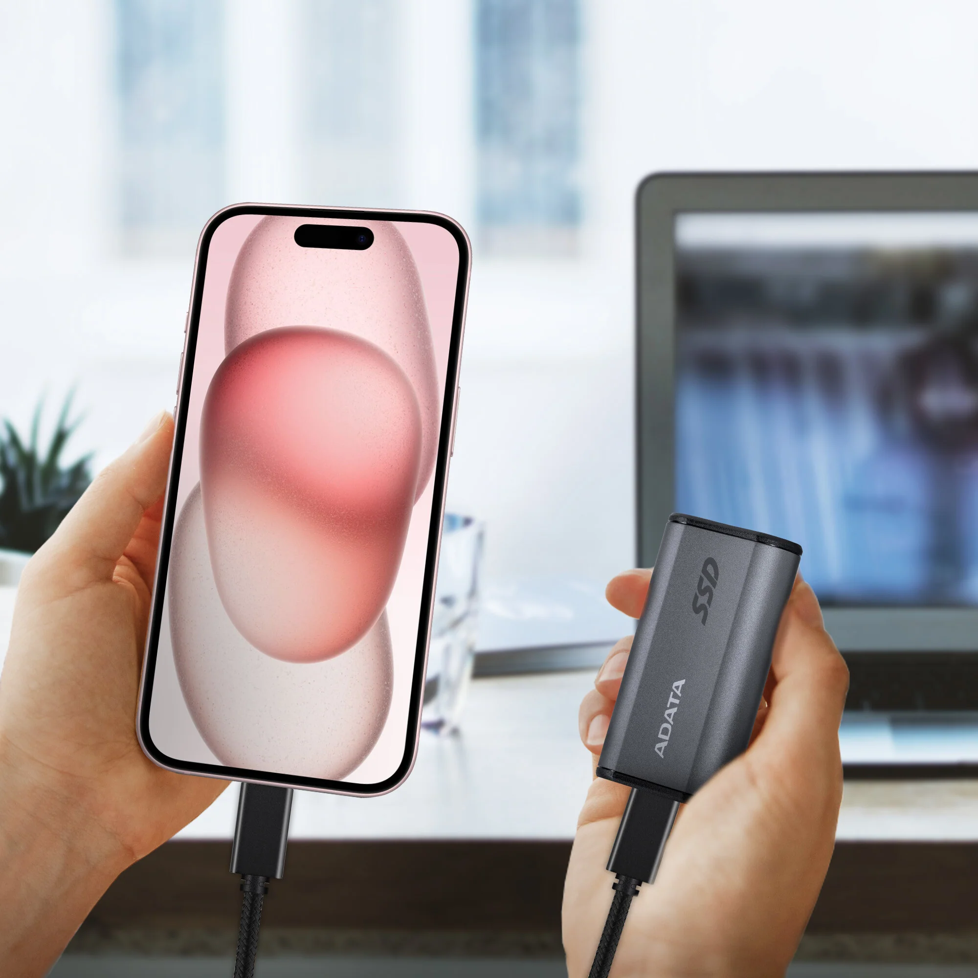 ADATA Elite SE880 - USB-C External SSD in Grey - 4 TB - Image 7