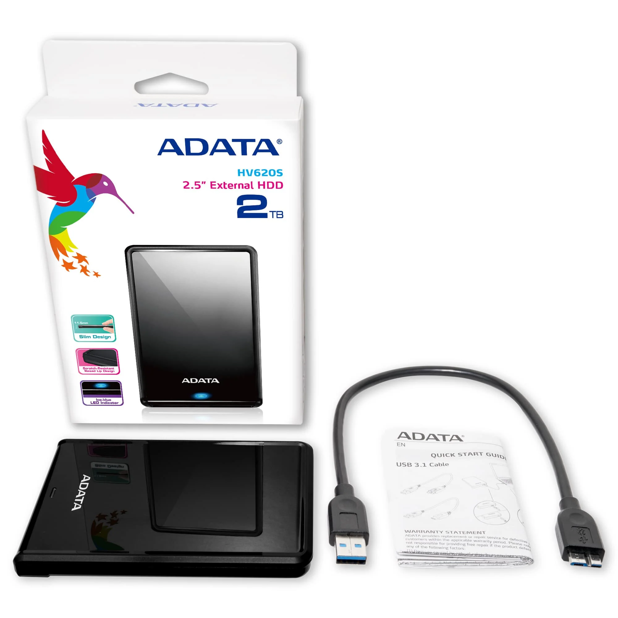 ADATA HV620S - External HDD in Black - 2 TB - Image 5