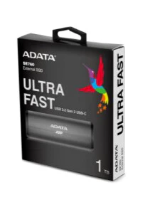 ADATA SE760 - USB Type-C External SSD in Titanium - 256 GB - Image 5