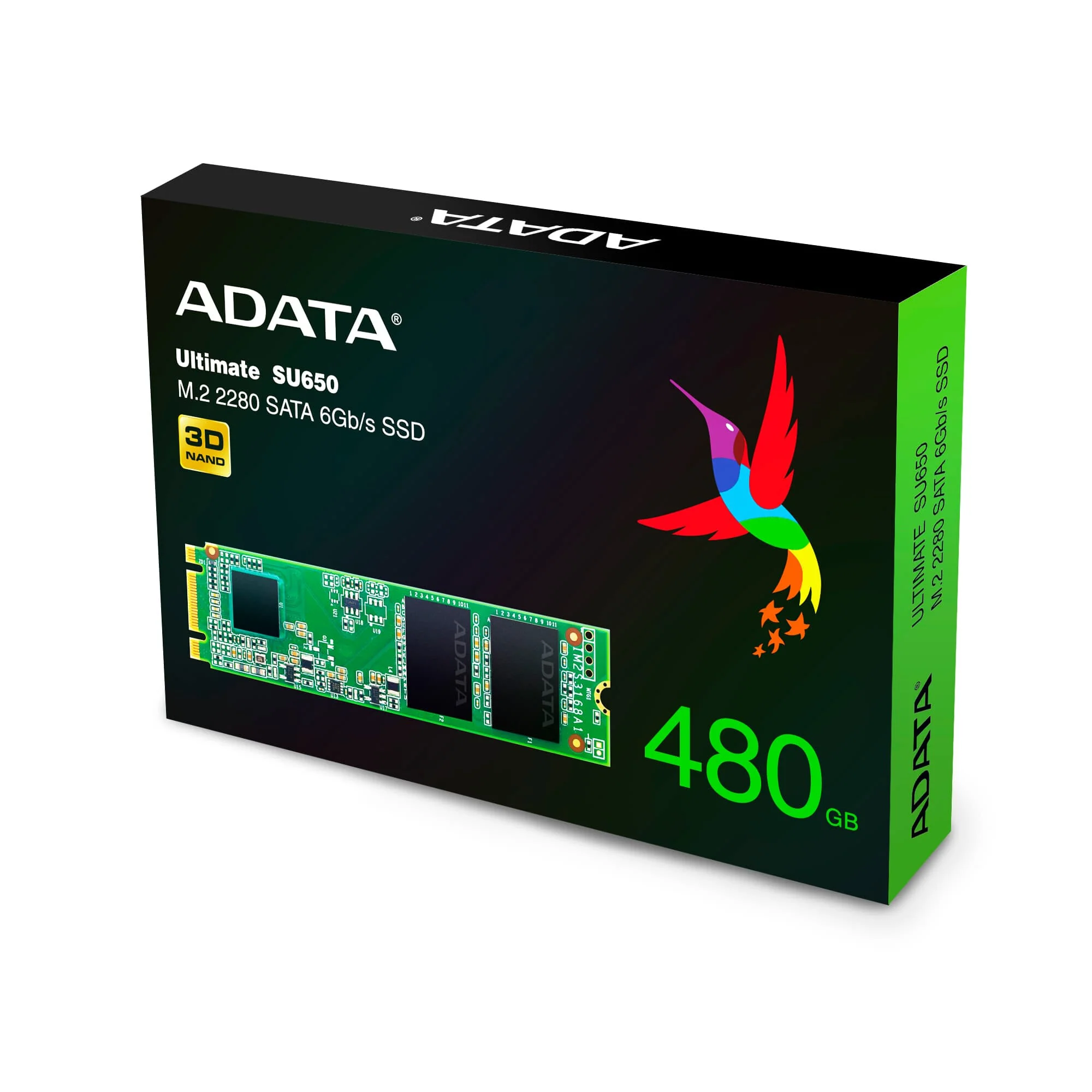 ADATA Ultimate SU650 - Serial ATA III 3D TLC M.2 SSD - 480 GB - Image 2