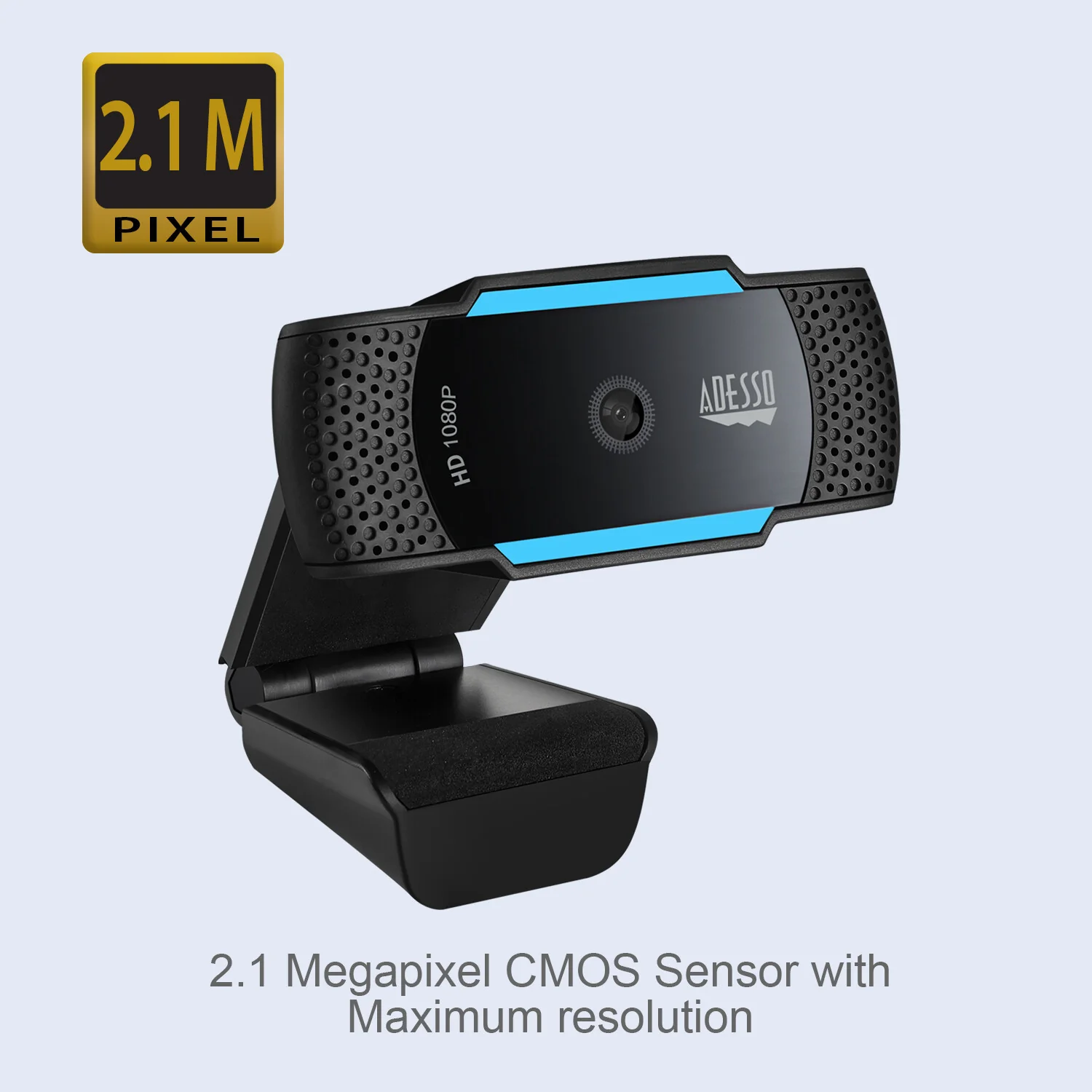 Adesso CyberTrack H5 - 2.1 MP 1920 x 1080 pixels USB 2.0 webcam - Image 4