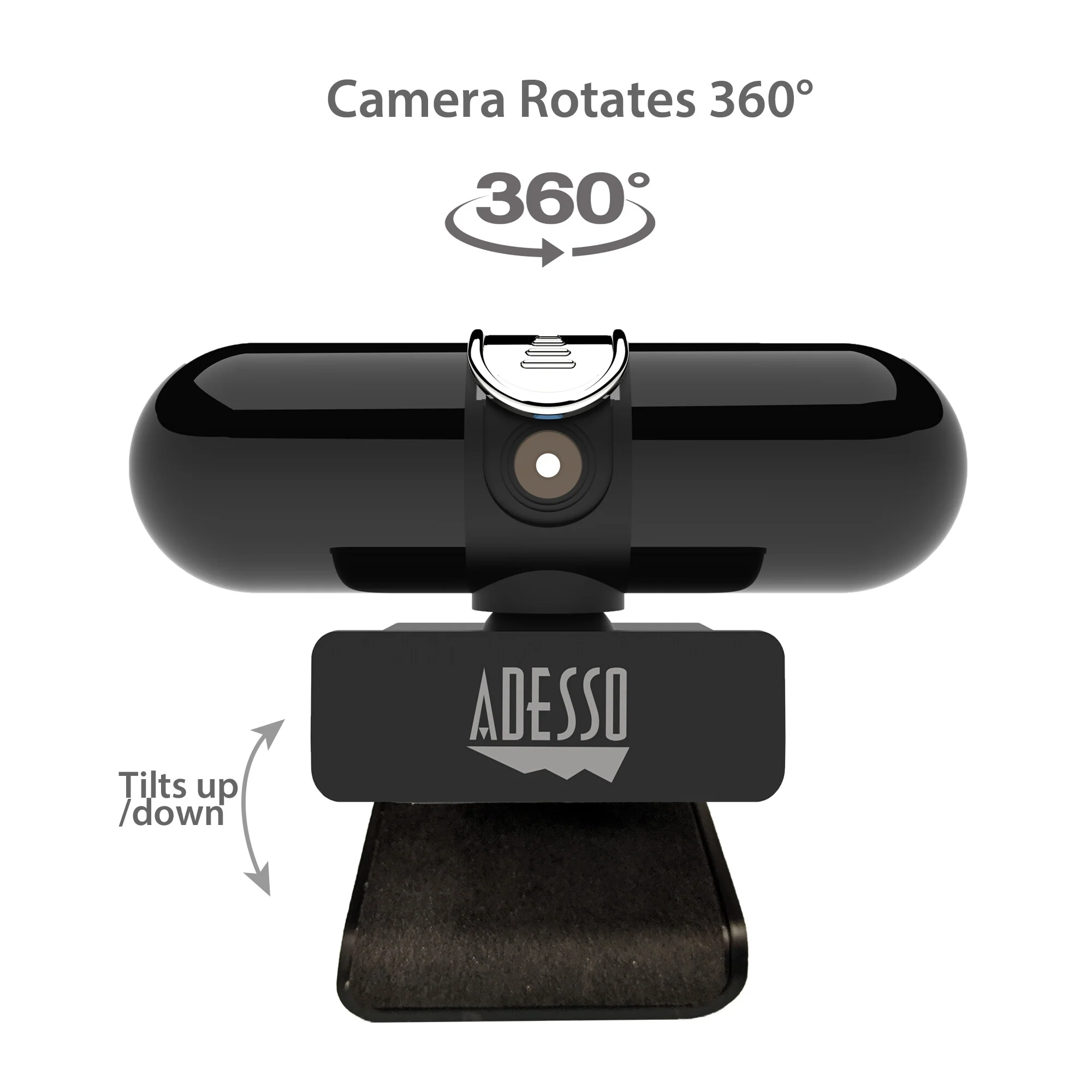 Adesso CyberTrack H7 - 4 MP 2560 x 1440p USB 2.0 webcam in Black - Image 5