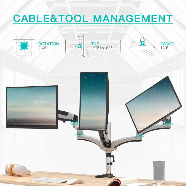 Amer Mounts HYDRA3XL - Desk monitor mount for 38.1 cm (15") to 71.1 cm (28") - Image 2