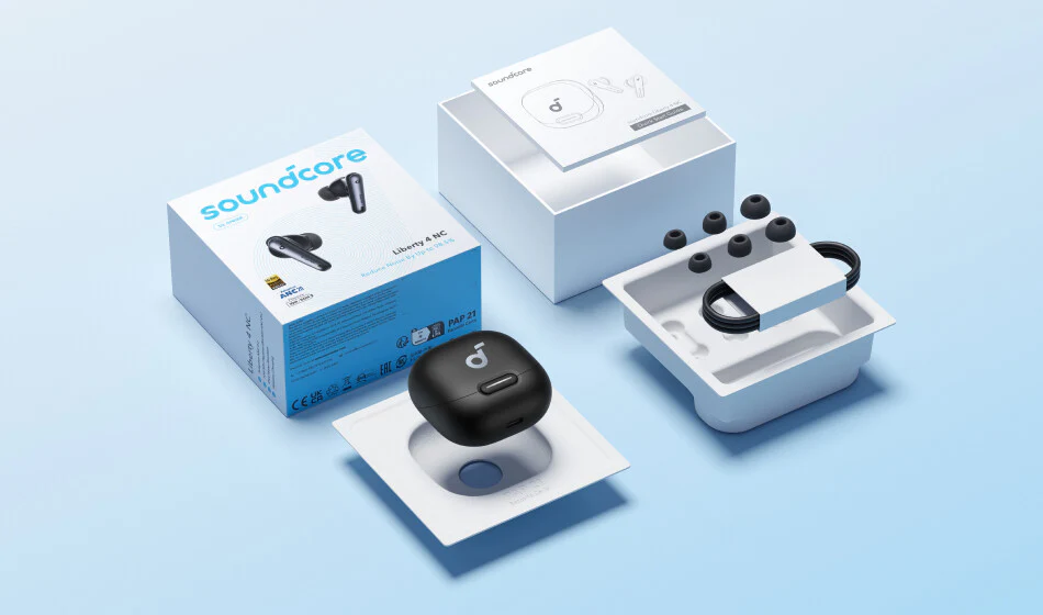 Anker Liberty 4 NC - Wireless In-ear Bluetooth Earbuds in Black - Image 2