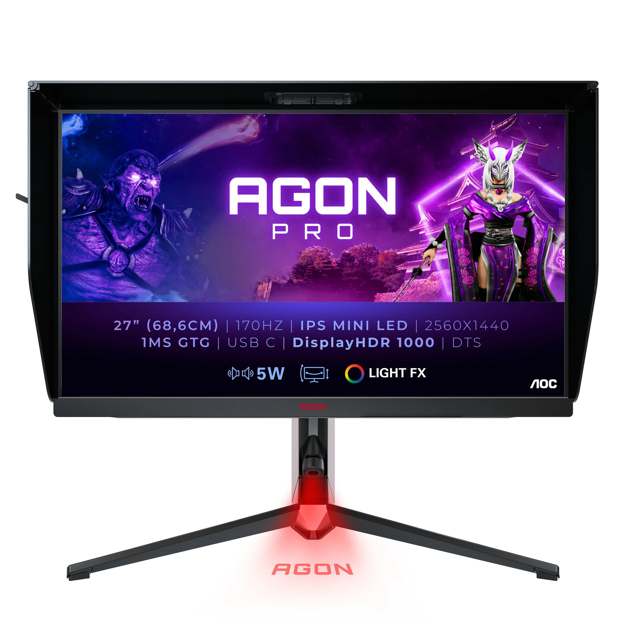 AOC AG274QXM - 68.6 cm (27") - 2560 x 1440 pixels QHD LED Monitor