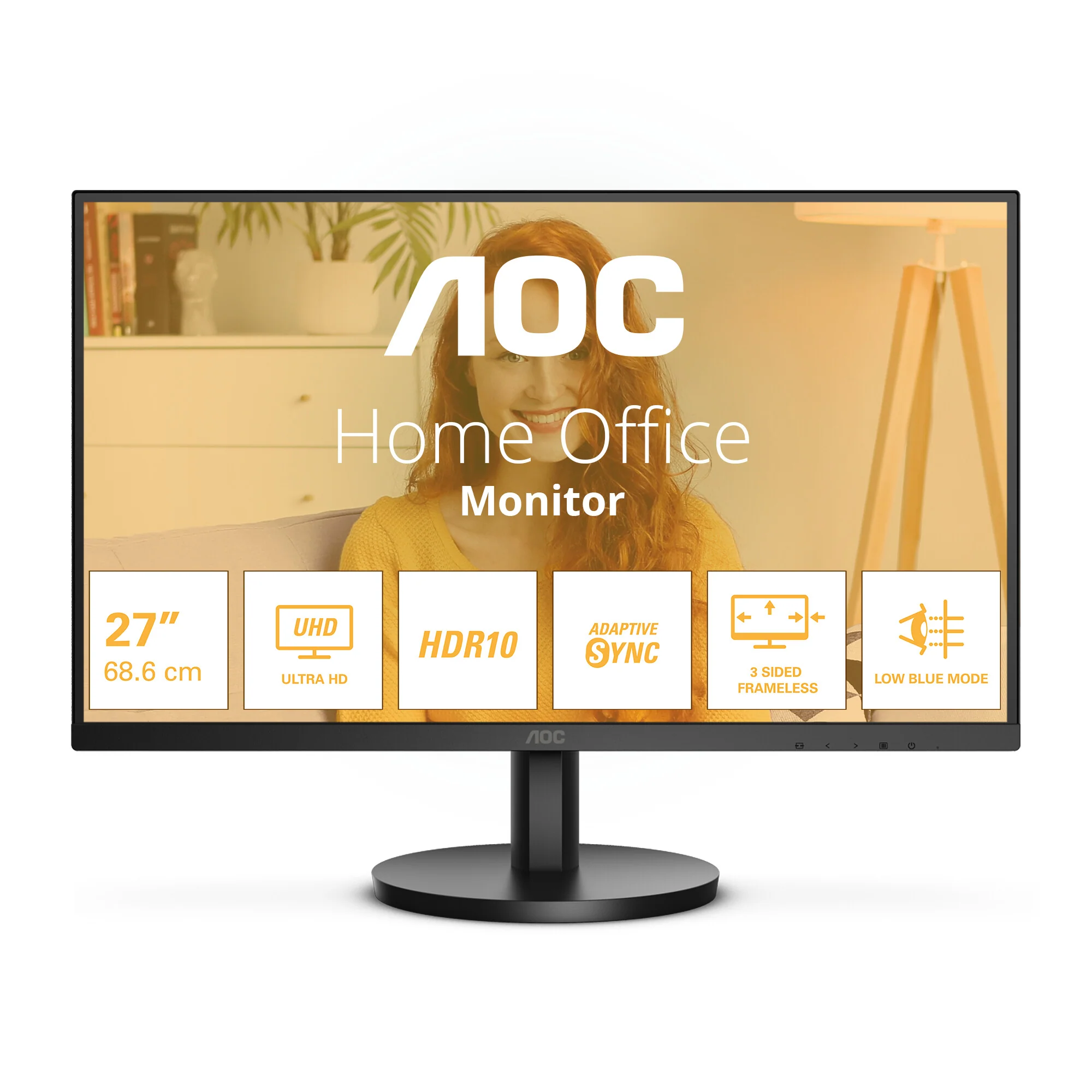 AOC B3 U27B3M - 68.6 cm (27") - 3840 x 2160 pixels 4K Ultra HD LCD Black