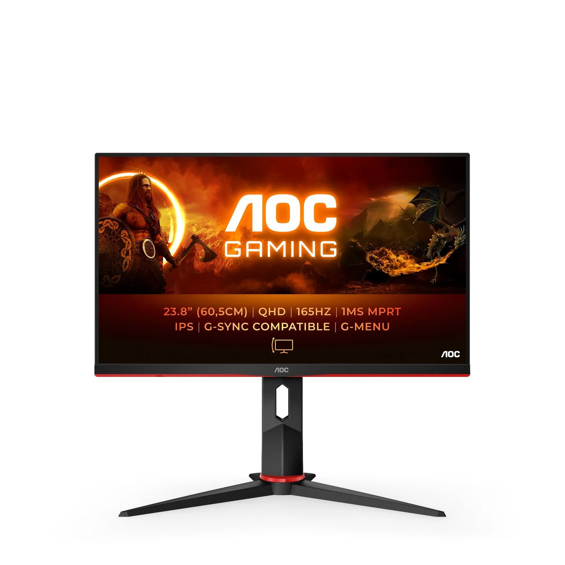 AOC G2 Q24G2A/BK computer monitor 60.5 cm (23.8") 2560 x 1440