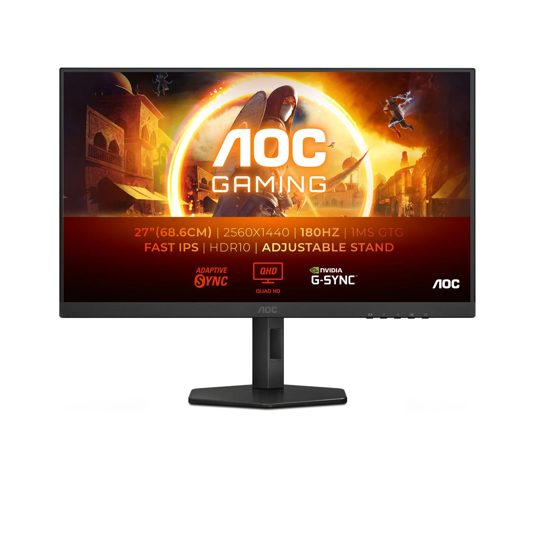 AOC G4 Q27G4XF - 68.6 cm (27") - 2560 x 1440 pixels QHD LED Monitor