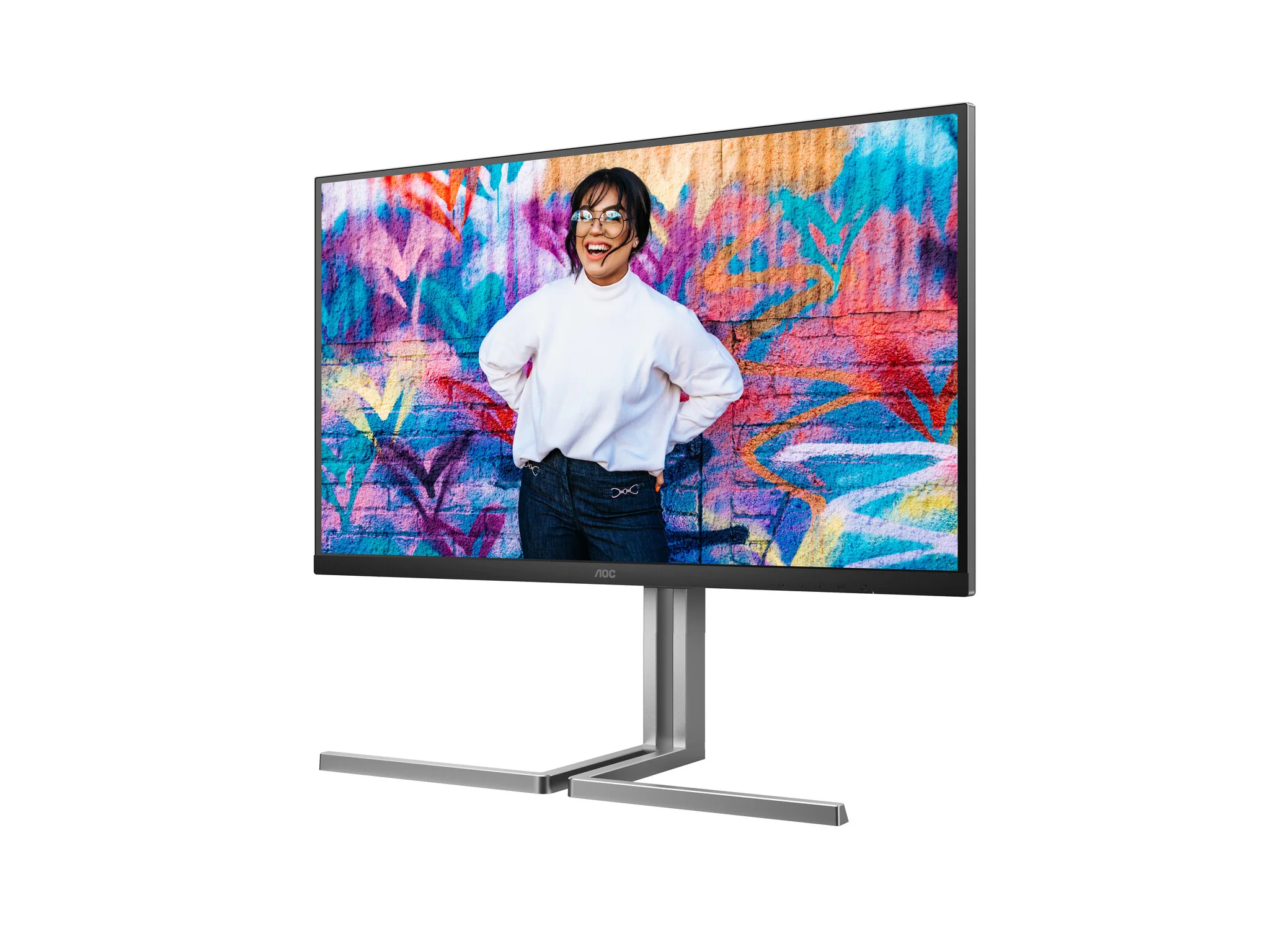 AOC U32U3CV - 80 cm (31.5") - 3840 x 2160 pixels 4K UHD LCD Monitor - Image 2