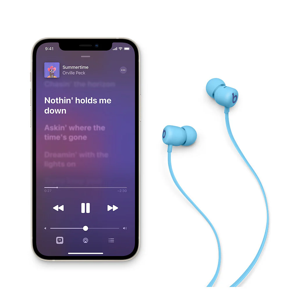 Beats by Dr. Dre Beats Flex - All-Day Wireless Earphones in Flame Blue - Image 3