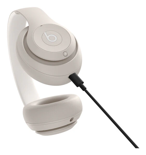 Apple Beats Studio Pro - USB Type-C Wired & Wireless Bluetooth Headphones in Sand - Image 5