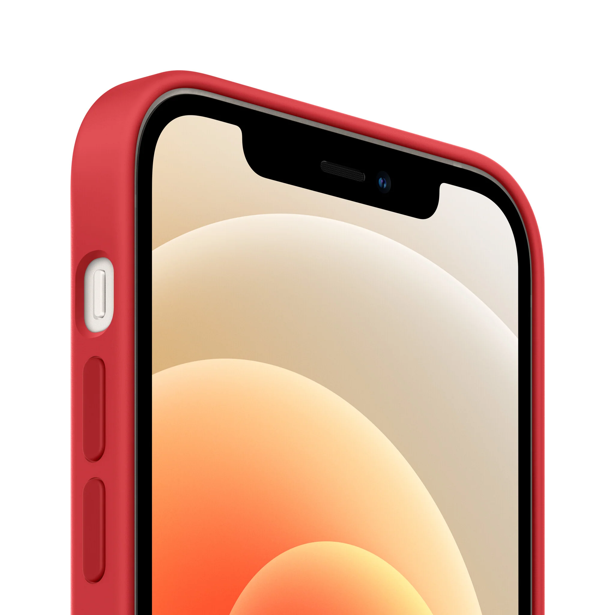 Apple MHL63ZM/A - Silicone Case with MagSafe for iPhone 12 / 12 Pro in (PRODUCT)RED - Image 2