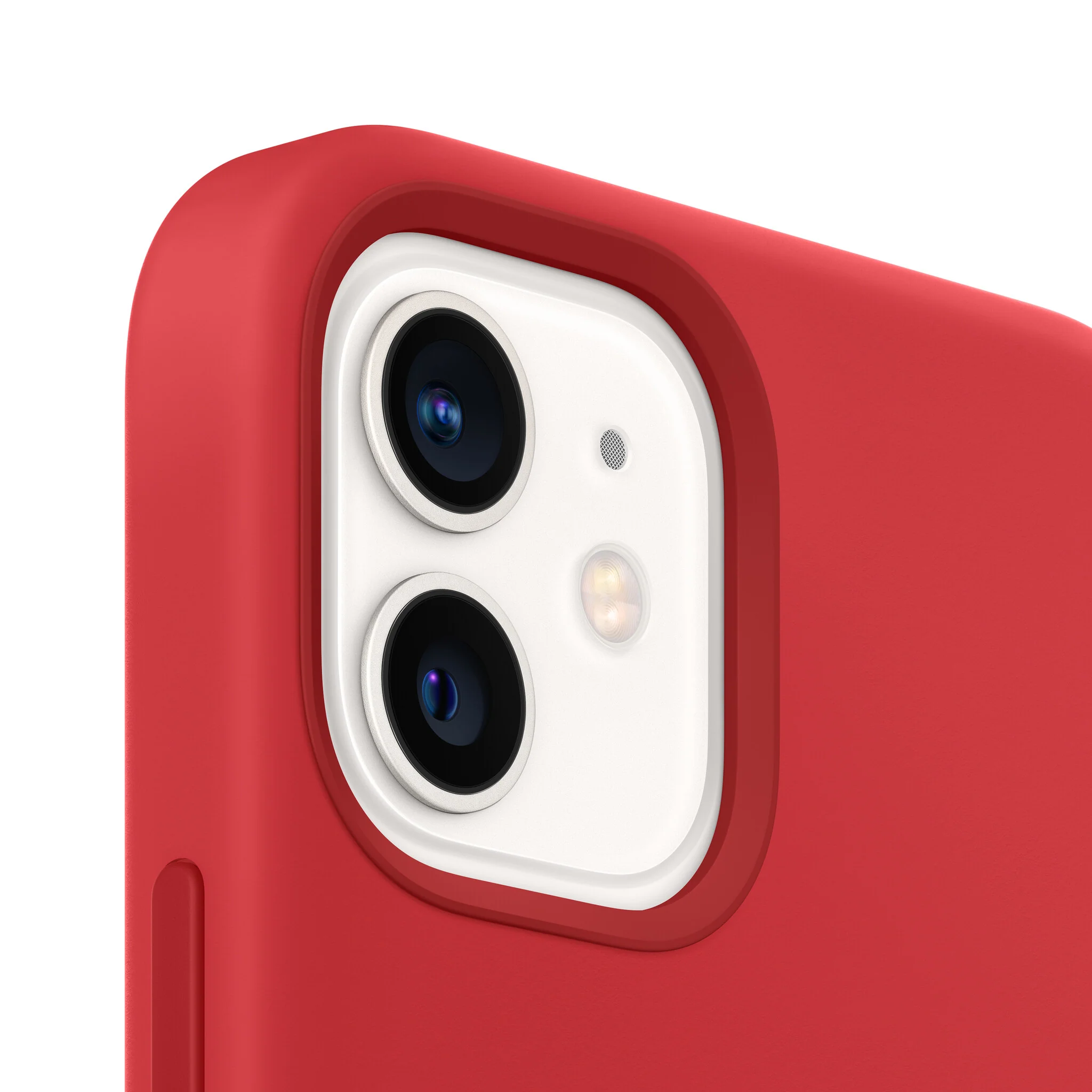 Apple MHL63ZM/A - Silicone Case with MagSafe for iPhone 12 / 12 Pro in (PRODUCT)RED - Image 3