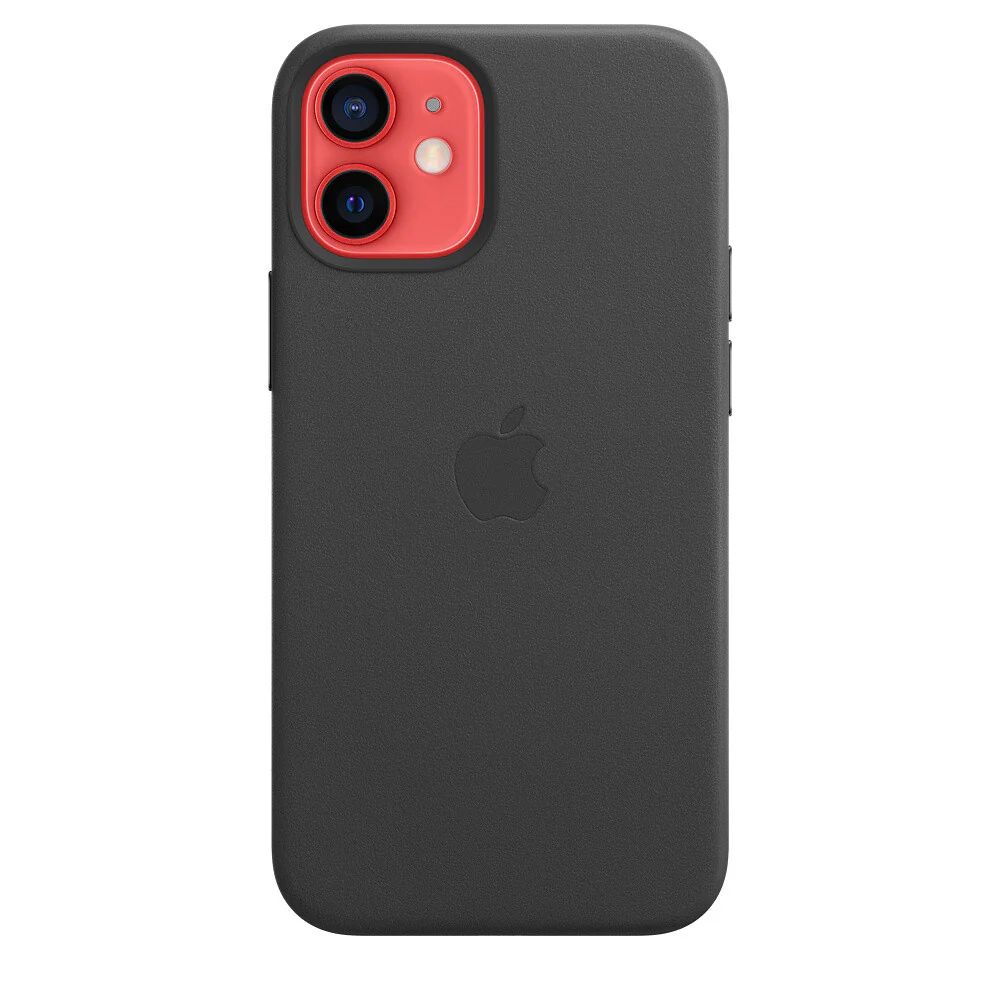 Apple iPhone 12 mini Leather Case with MagSafe in Black - Image 3