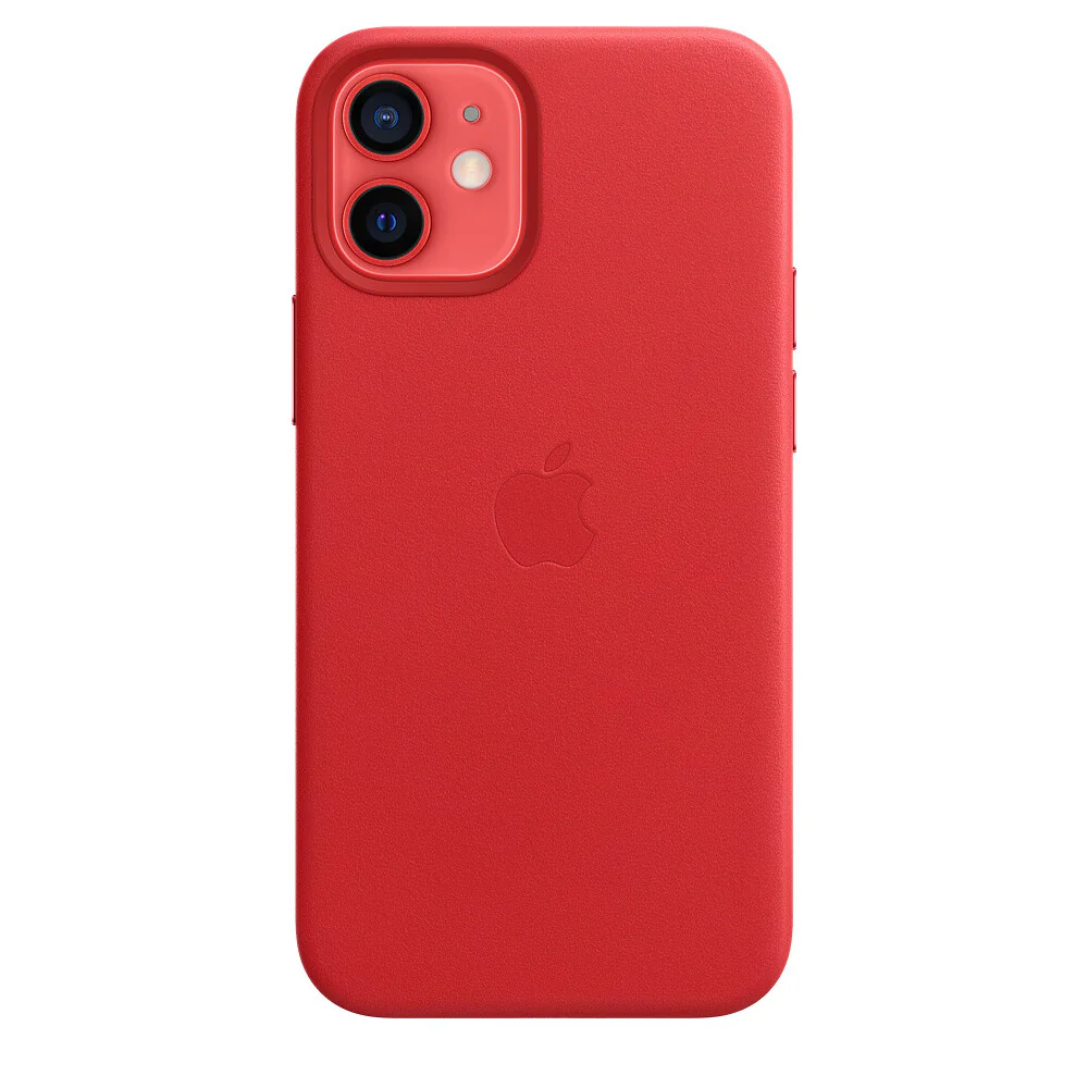 Apple MHK73ZM/A - Leather Case with MagSafe for iPhone 12 mini in (PRODUCT)RED - Image 3