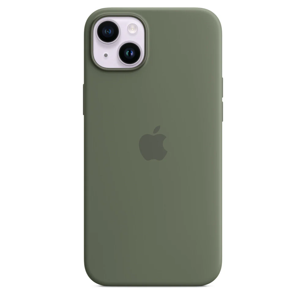 Apple MQUD3ZM/A - Silicone Case with MagSafe for iPhone 14 Plus in Olive - Image 2