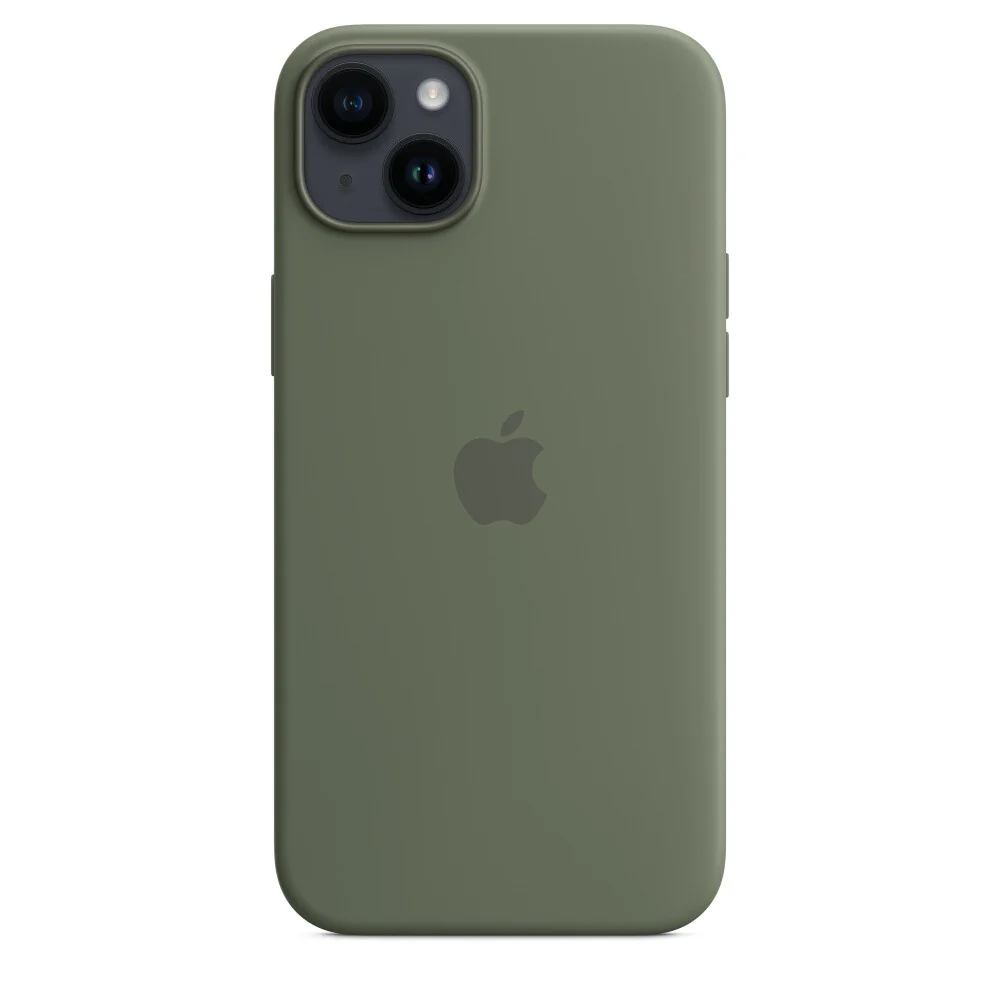 Apple MQUD3ZM/A - Silicone Case with MagSafe for iPhone 14 Plus in Olive - Image 3