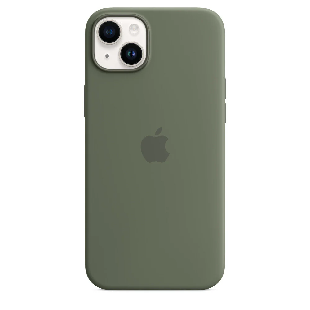 Apple MQUD3ZM/A - Silicone Case with MagSafe for iPhone 14 Plus in Olive - Image 5