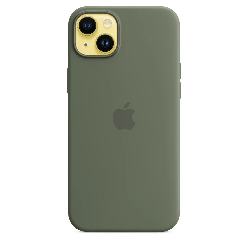 Apple MQUD3ZM/A - Silicone Case with MagSafe for iPhone 14 Plus in Olive - Image 6