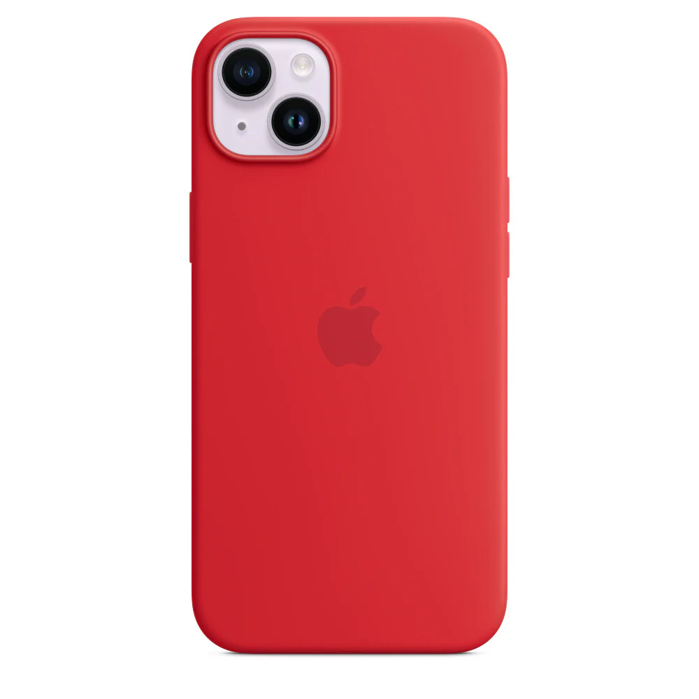 Apple MPT63ZM/A - Silicone Case with MagSafe for iPhone 14 Plus in (PRODUCT)RED - Image 2