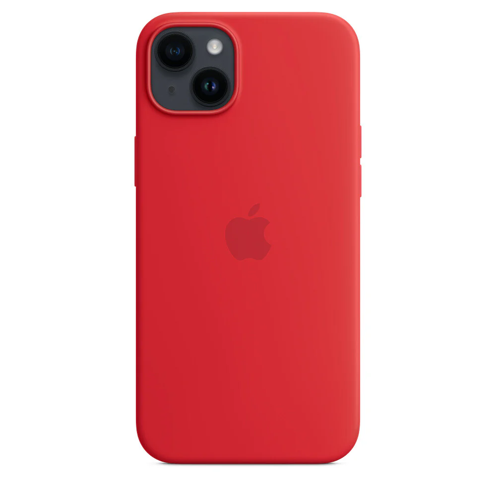 Apple MPT63ZM/A - Silicone Case with MagSafe for iPhone 14 Plus in (PRODUCT)RED - Image 3