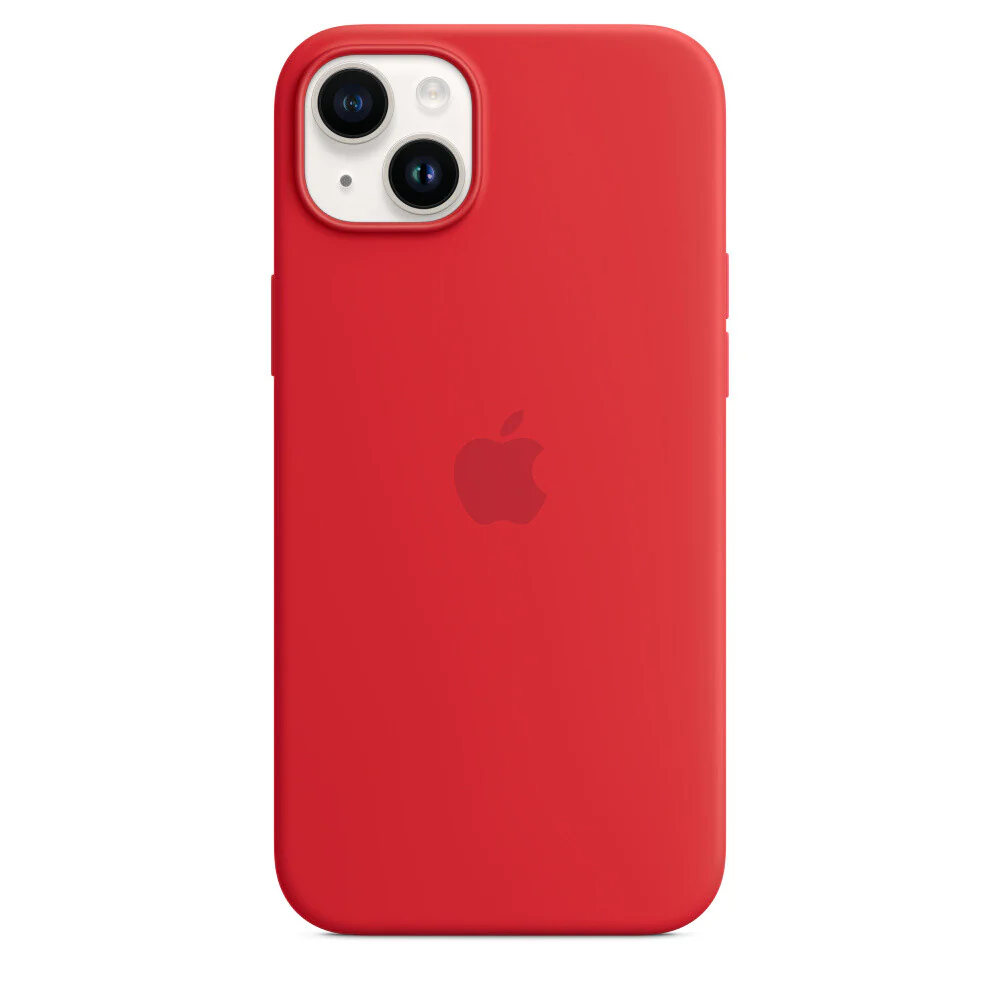 Apple MPT63ZM/A - Silicone Case with MagSafe for iPhone 14 Plus in (PRODUCT)RED - Image 4