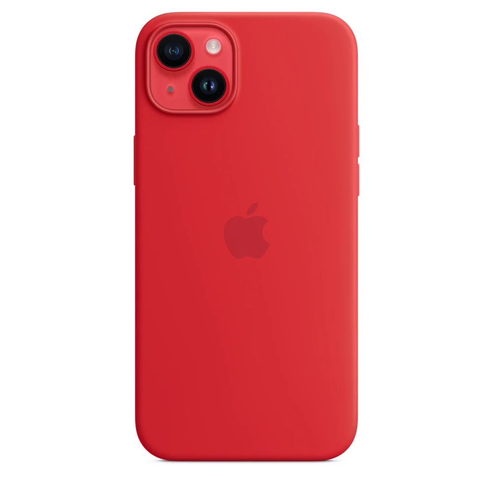Apple MPT63ZM/A - Silicone Case with MagSafe for iPhone 14 Plus in (PRODUCT)RED - Image 5