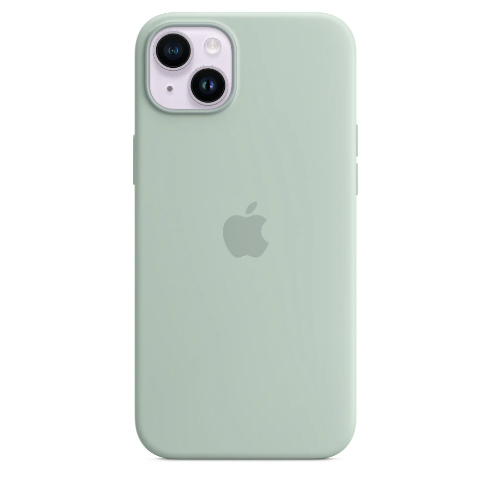 Apple iPhone 14 Plus Silicone Case with MagSafe in Succulent - Image 2