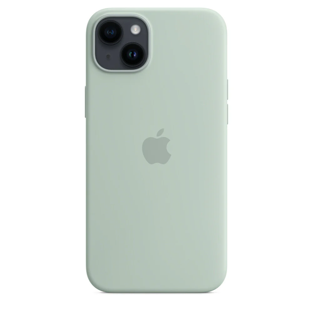 Apple iPhone 14 Plus Silicone Case with MagSafe in Succulent - Image 3