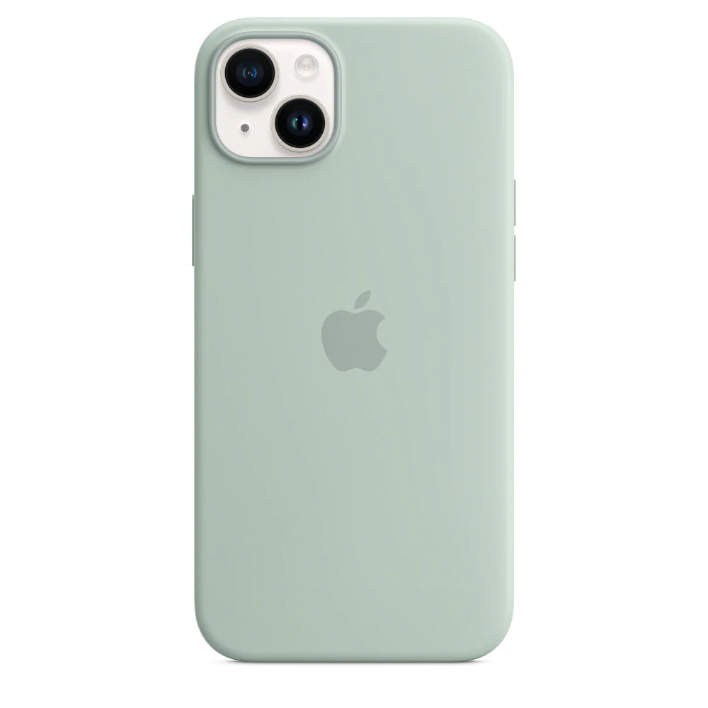 Apple iPhone 14 Plus Silicone Case with MagSafe in Succulent - Image 4