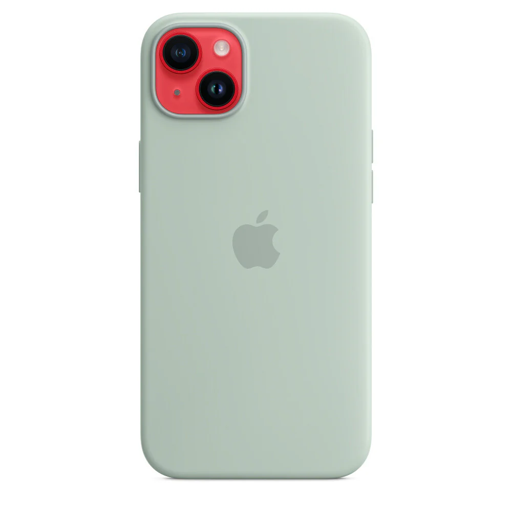 Apple iPhone 14 Plus Silicone Case with MagSafe in Succulent - Image 5