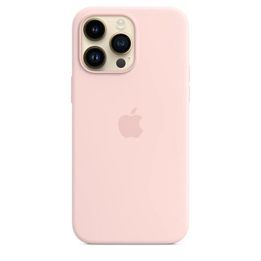 Apple MPTT3ZM/A - Silicone Case with MagSafe for iPhone 14 Pro Max in Chalk Pink - Image 2