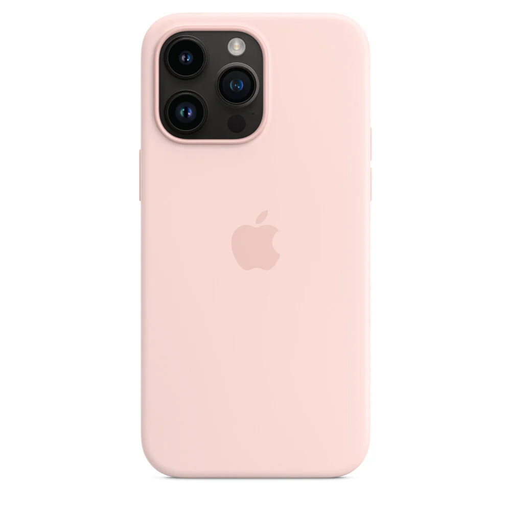 Apple MPTT3ZM/A - Silicone Case with MagSafe for iPhone 14 Pro Max in Chalk Pink - Image 4