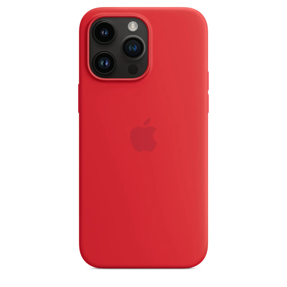 Apple MPTR3ZM/A - Silicone Case with MagSafe for iPhone 14 Pro Max in (PRODUCT)RED - Image 3