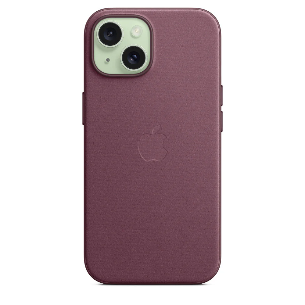 Apple MT3E3ZM/A - FineWoven Case with MagSafe for iPhone 15 in Mulberry - Image 4