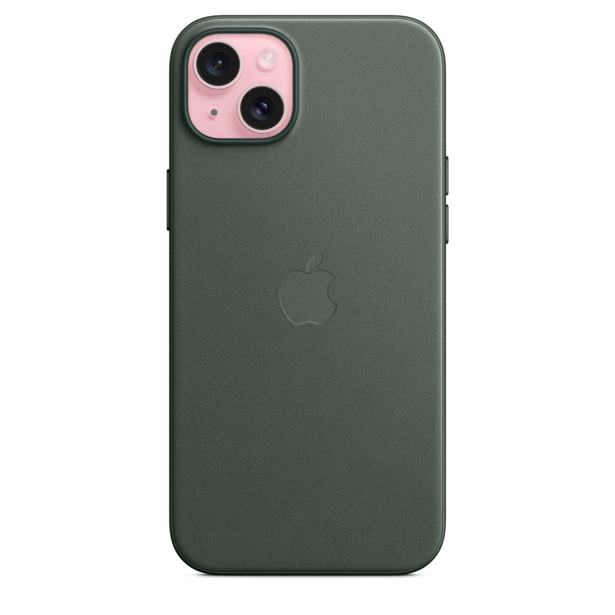 Apple MT4F3ZM/A - FineWoven Case with MagSafe for iPhone 15 Plus in Evergreen - Image 2