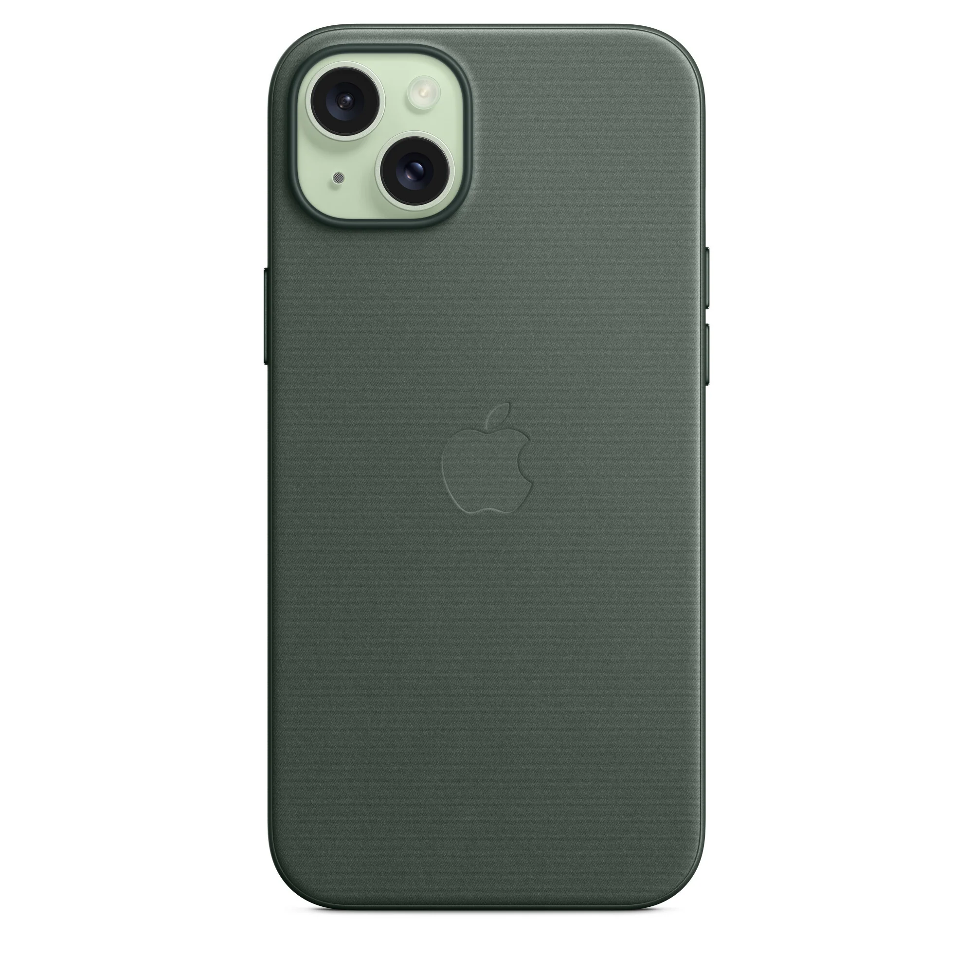 Apple MT4F3ZM/A - FineWoven Case with MagSafe for iPhone 15 Plus in Evergreen - Image 3