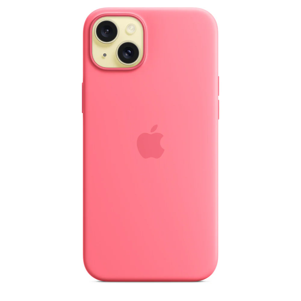 Apple MWNE3ZM/A - Silicone Case with MagSafe for iPhone 15 Plus in Pink - Image 3