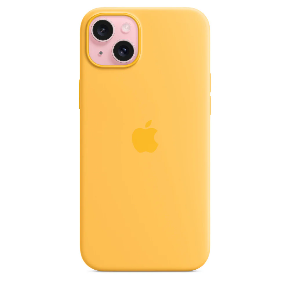 Apple MWNF3ZM/A - Silicone Case with MagSafe for iPhone 15 Plus in Sunshine - Image 2