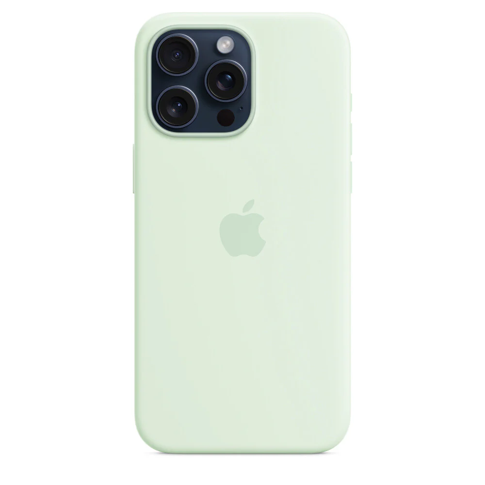 Apple MWNQ3ZM/A - Silicone Case with MagSafe for iPhone 15 Pro Max in Soft Mint - Image 2