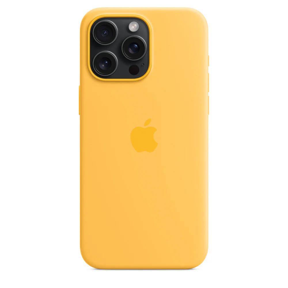 Apple MWNP3ZM/A - Silicone Case with MagSafe for iPhone 15 Pro Max in Sunshine - Image 4