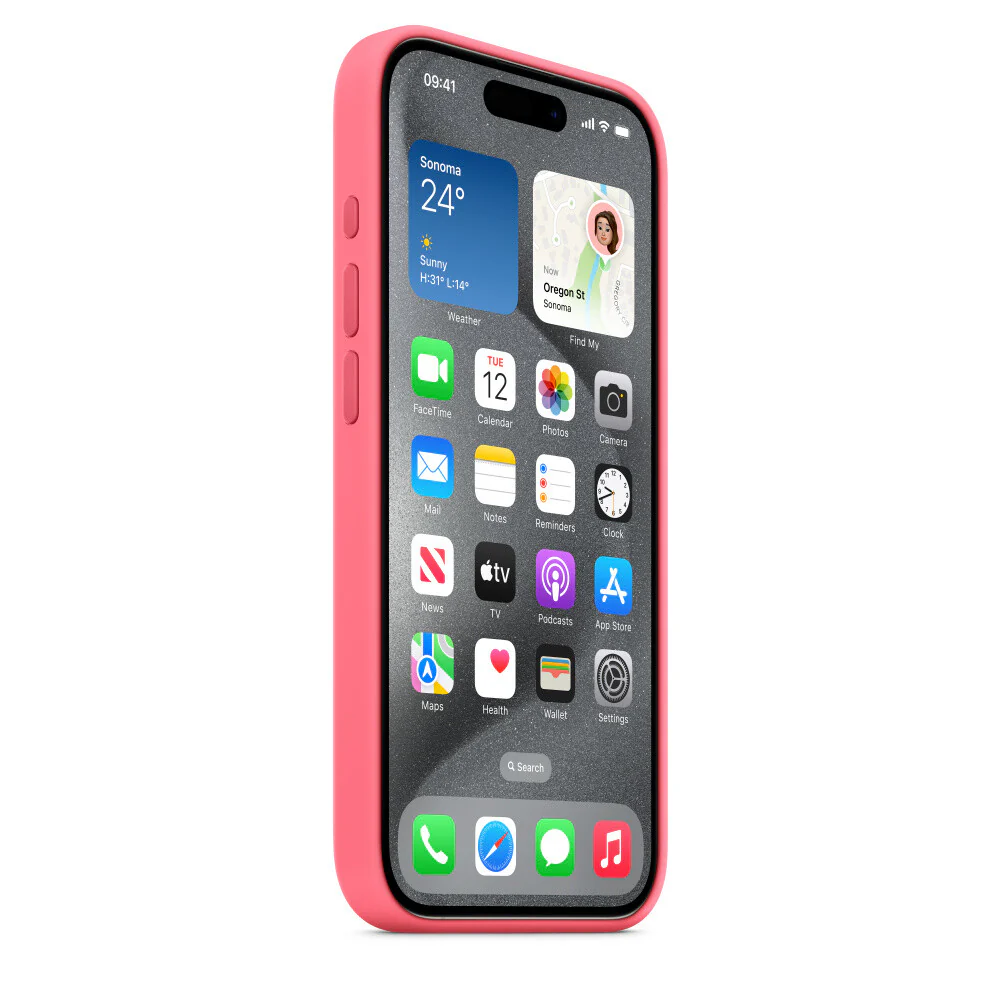 Apple MWNJ3ZM/A - Pro Silicone Case with MagSafe for iPhone 15 in Pink - Image 5