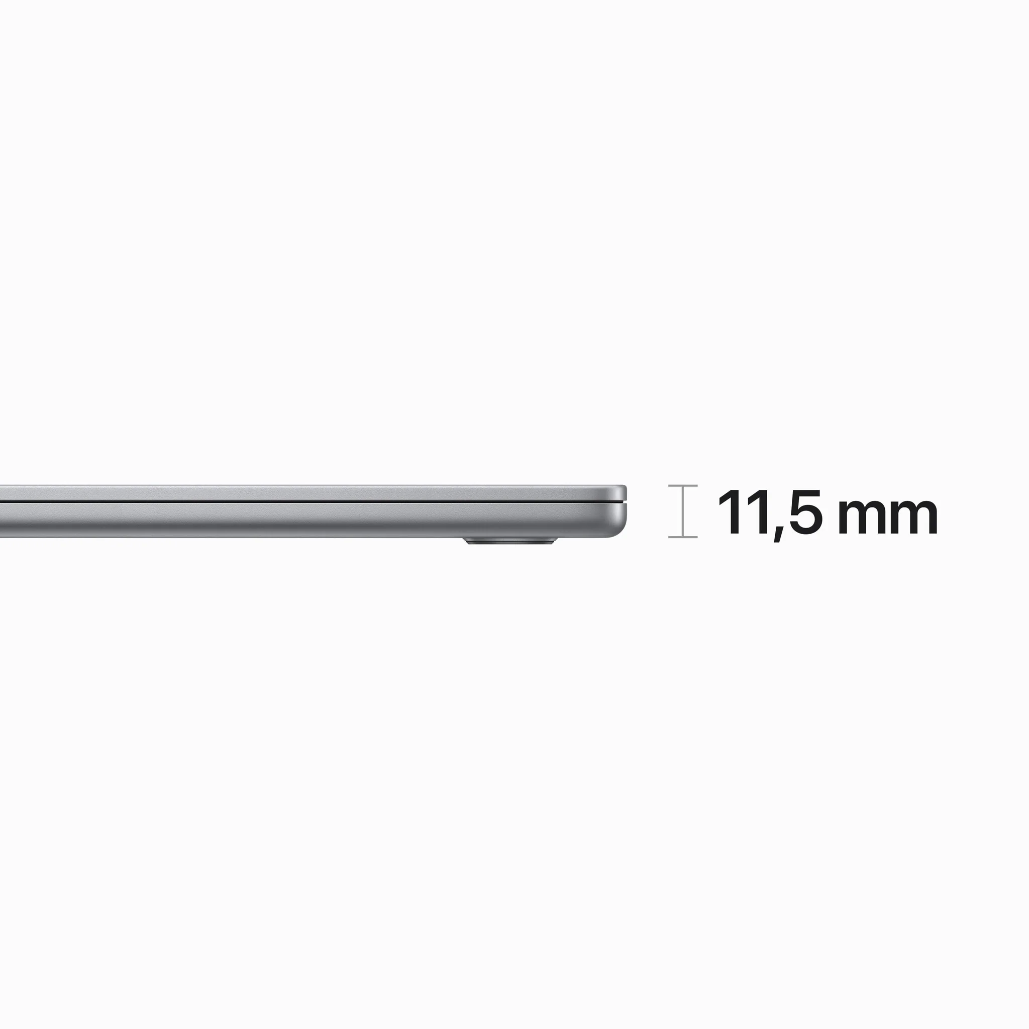 Apple MacBook Air Laptop - 38.9 cm (15.3") - Apple M2 - 16 GB RAM - 512 GB SSD - Wi-Fi 6 - macOS Ventura - Grey - Image 3