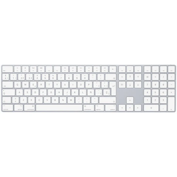 Apple Magic - USB Wired + Bluetooth Wireless Keyboard in White (QWERTY Spanish)