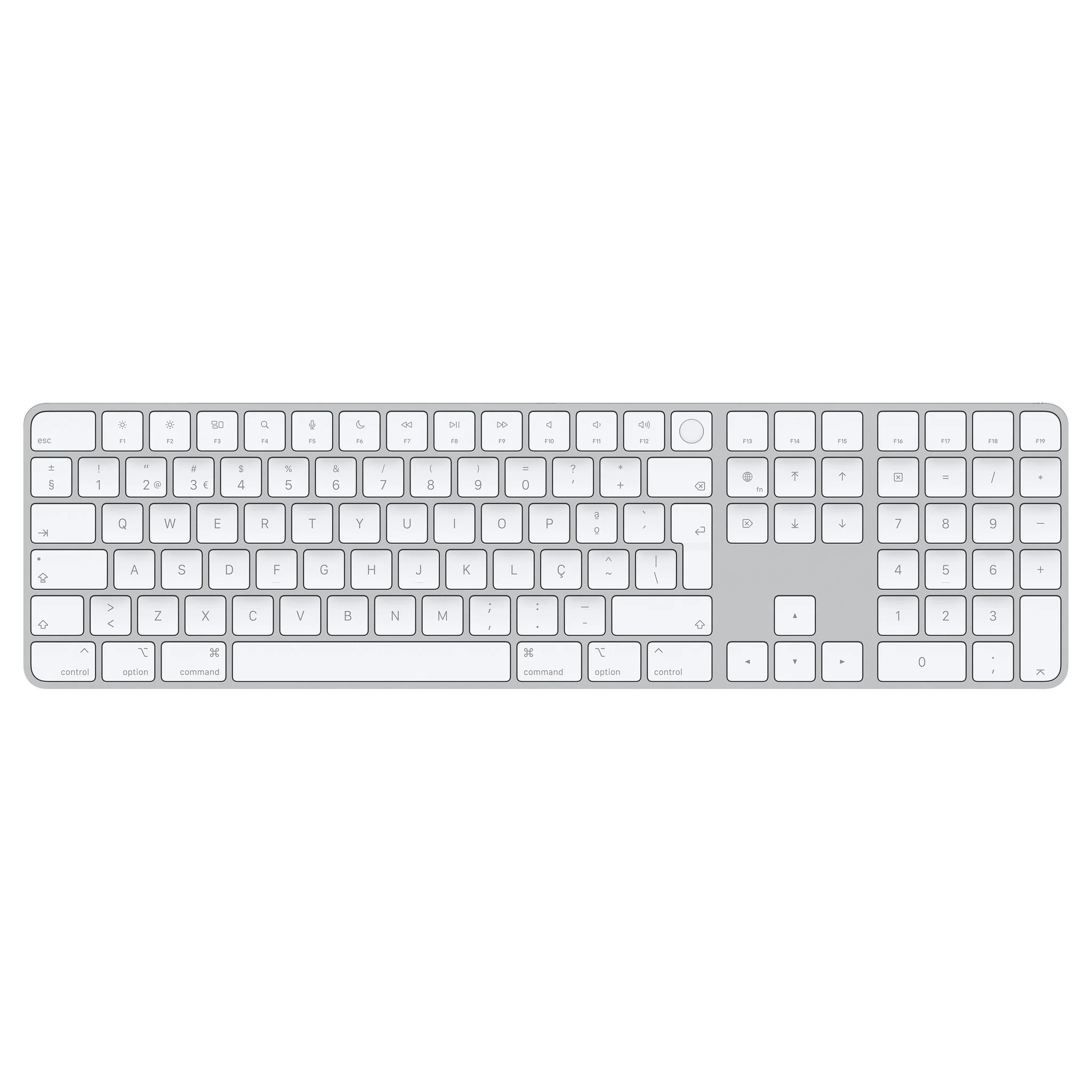 Apple Magic - USB Wired + Bluetooth Keyboard in White (QWERTY Portuguese)