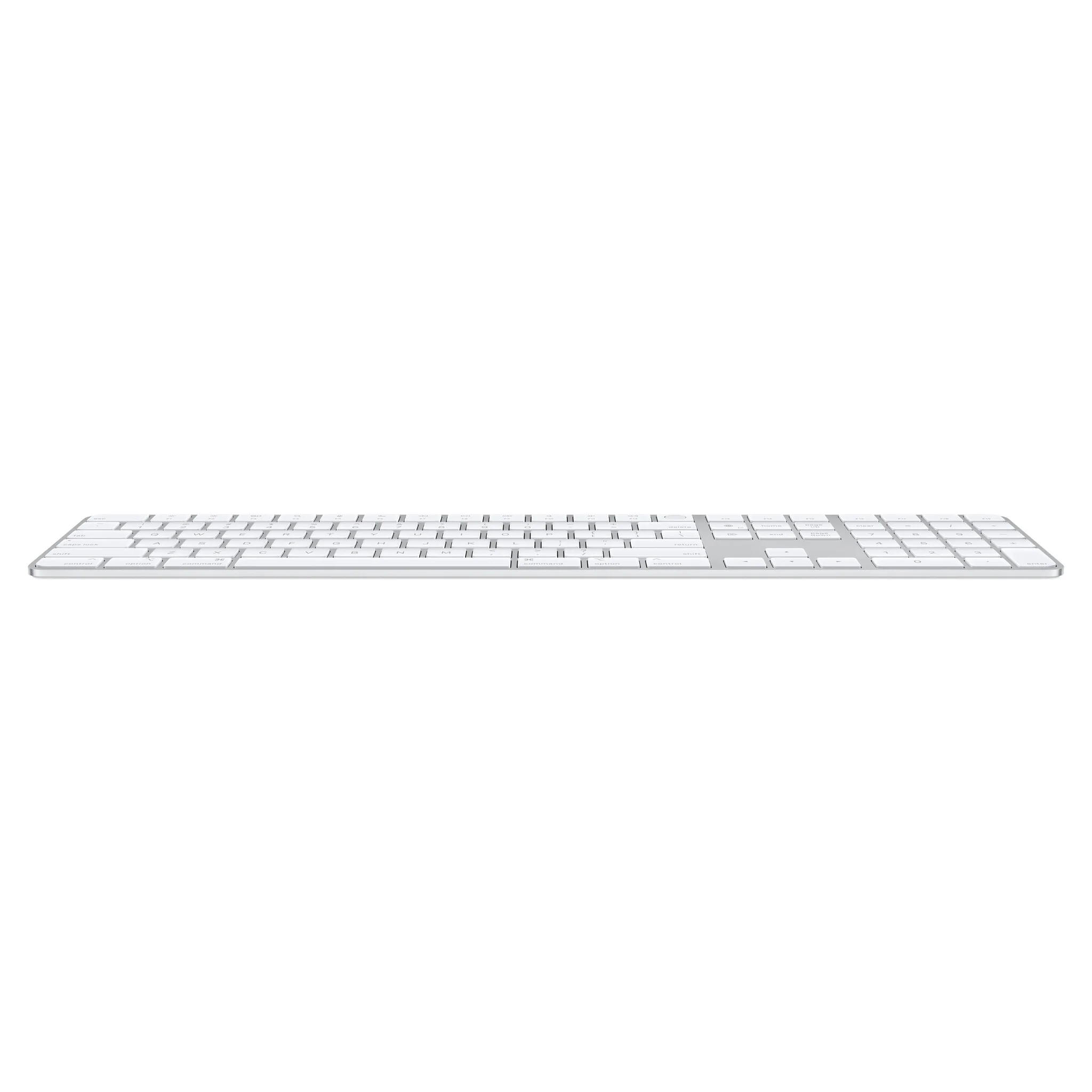 Apple Magic - USB Wired + Bluetooth Keyboard in White (QWERTY Portuguese) - Image 2