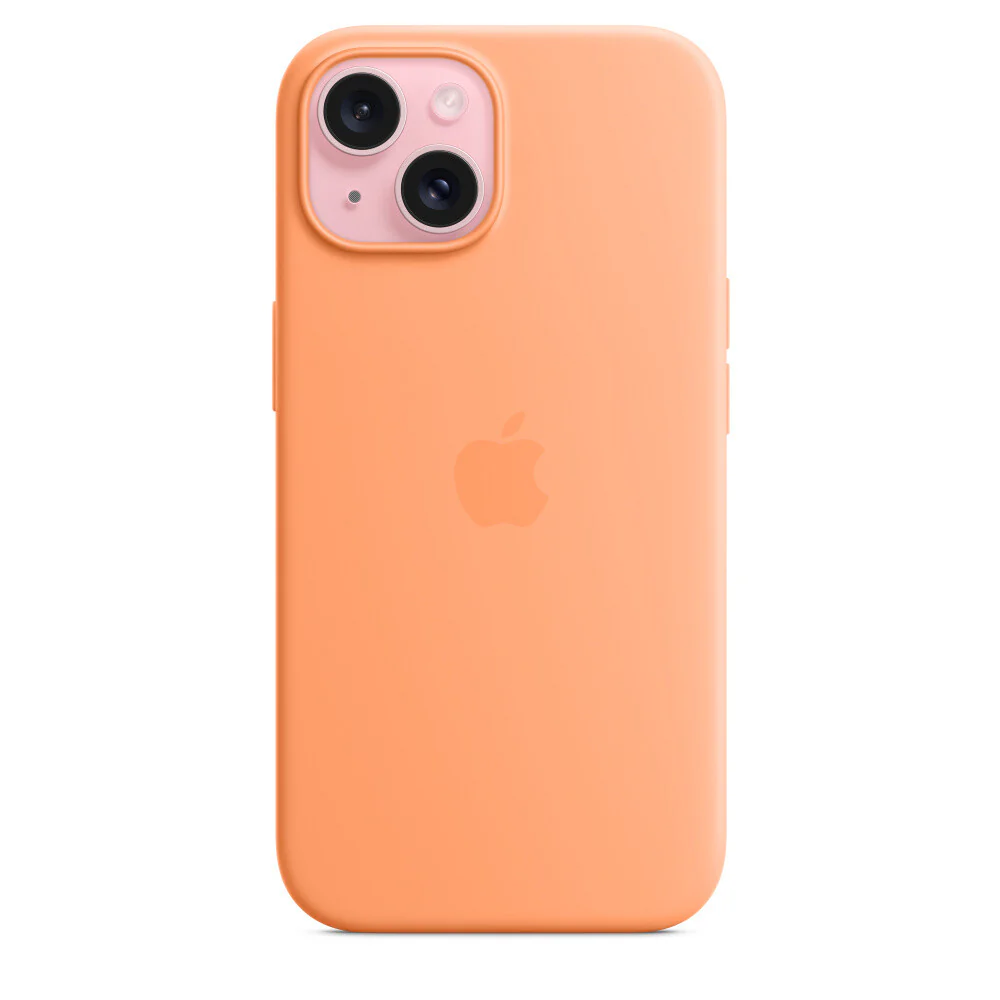 Apple mobile phone case for iPhone 15 in Orange Sorbet - Image 2