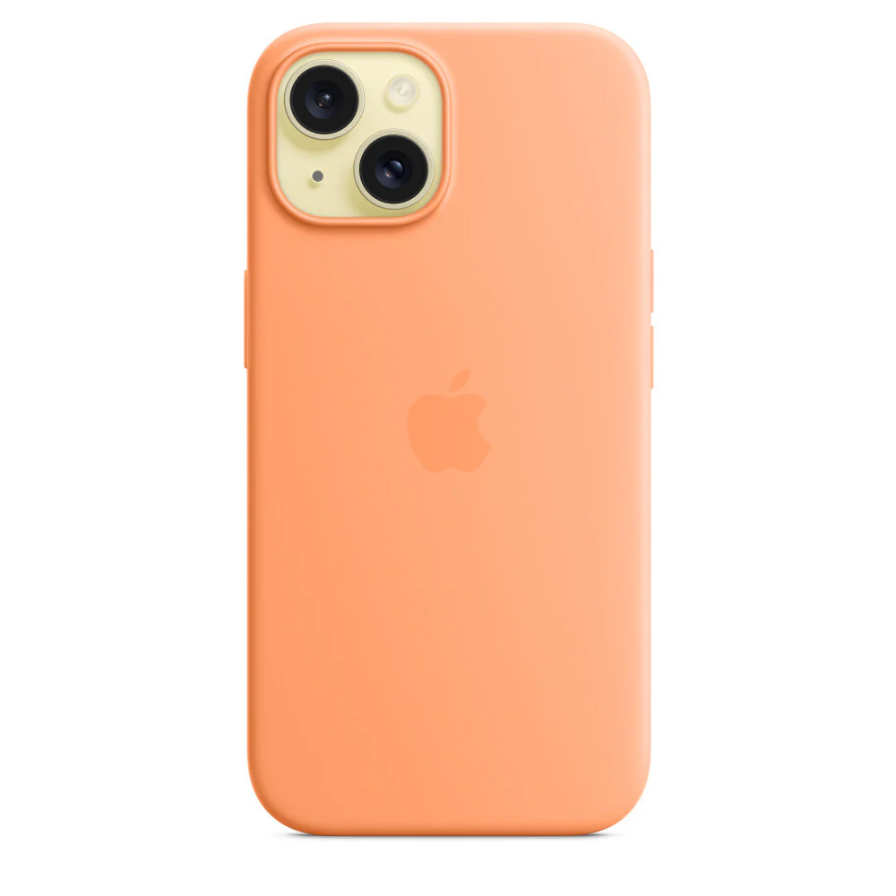 Apple mobile phone case for iPhone 15 in Orange Sorbet - Image 3