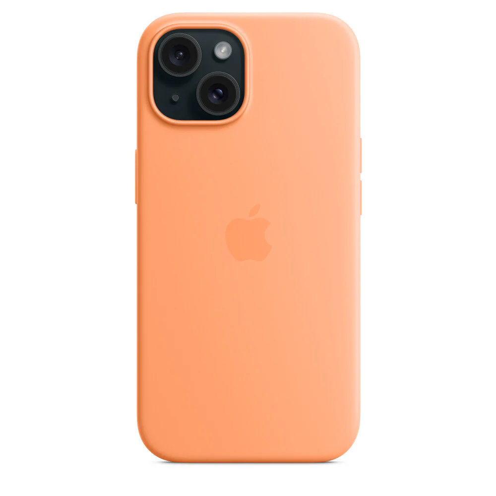 Apple mobile phone case for iPhone 15 in Orange Sorbet - Image 5